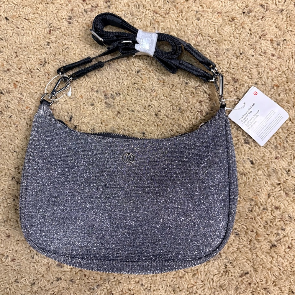 NWT Lululemon Small 3L City Essentials Shoulder Bag Gunmetal Silvery